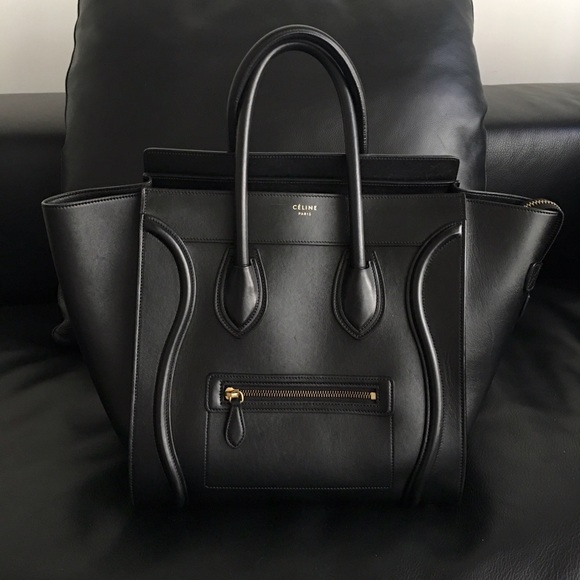 Celine Handbags - Authentic Mini Celine Luggage Tote