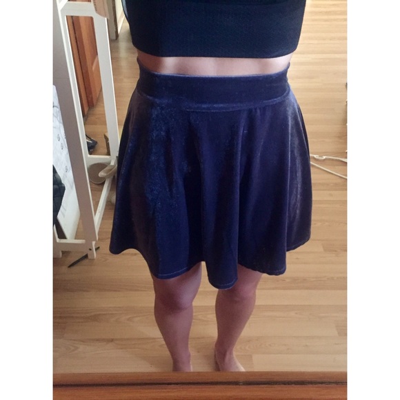 Grey Solemio Skater Skirt - Picture 2 of 4