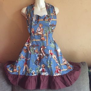 Retro style apron