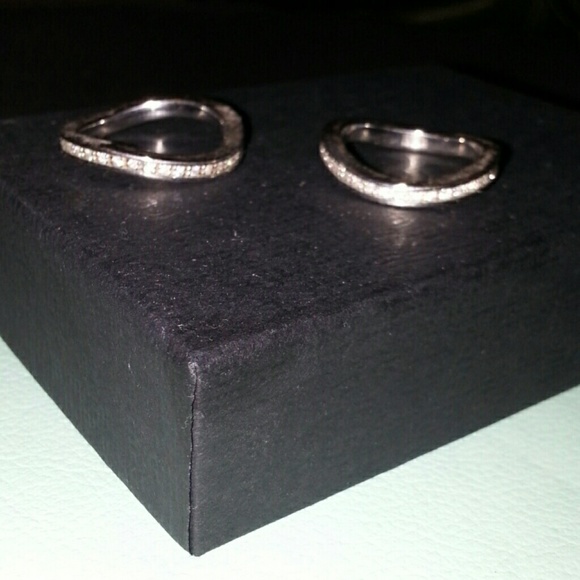 SALE! Emporio Armani silver rings size 8