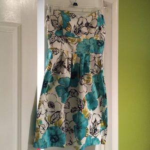 tube top flower dress