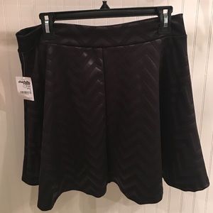 Black chevron skirt