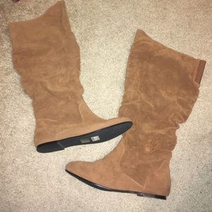 Suede Knee High (Wide Calf) Boots