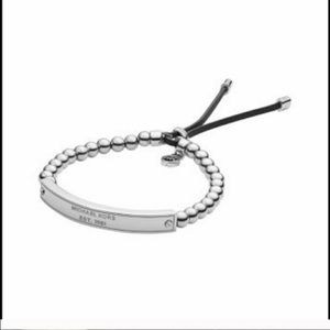 Michael Kors Silver beaded bracelet.