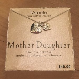 Mother Daughter Silver Necklace Mothers Day
