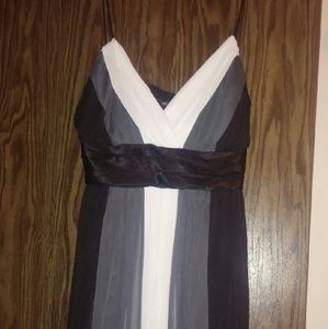 3X Party Dress - Black/Charcoal/White