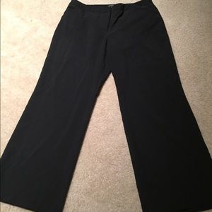 Nicole Miller black wide leg work pants.