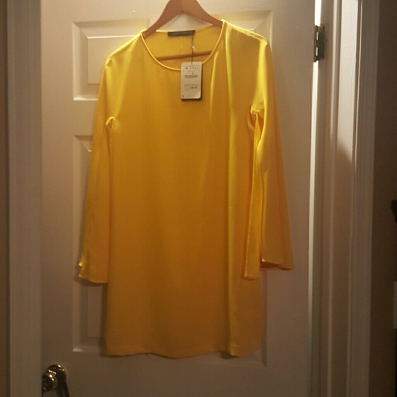 Canary Yellow Zara Dress - Picture 3 of 4