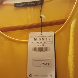Canary Yellow Zara Dress