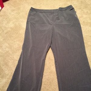 Grey wide leg Nicole Miller work pants