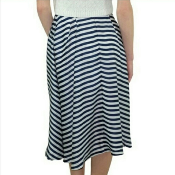 SALE!! Parisian Spring Midi Striped Skirt! - Picture 4 of 4