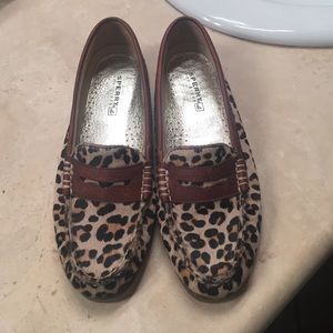 leopard print sperry