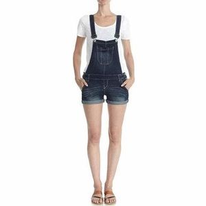 Denim Overall Shorts