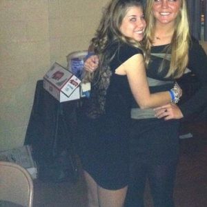 French connect black stretchy dress