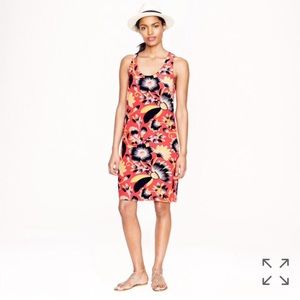 J.Crew Twist-back silk hibiscus floral Dress Sz.6