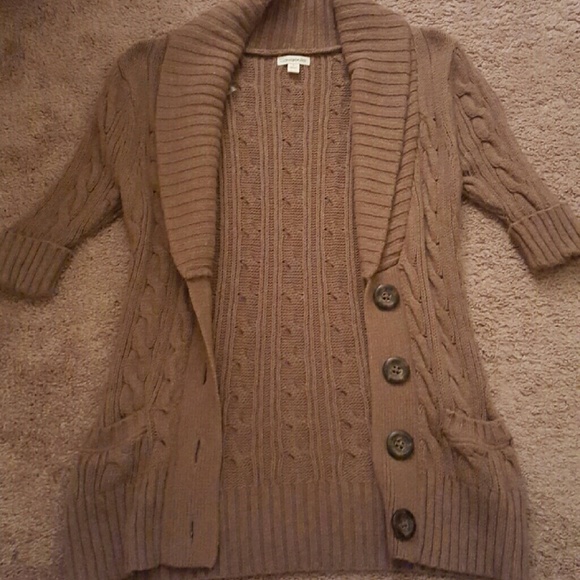 Brown cardigan