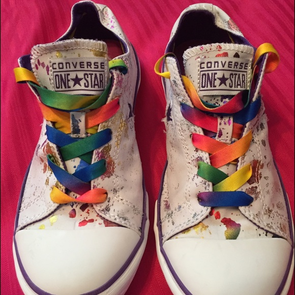 Converse One Star Splatter Design