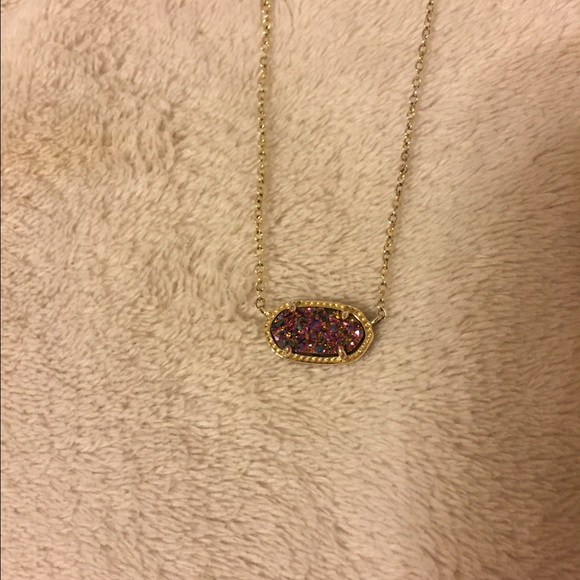 RARE KENDRA SCOTT💖MULTICOLOR DRUSY ELISA NECKLACE