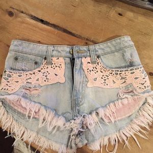 Size 24 carmar LF jean shorts