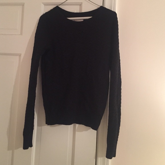 Loft Black Sparkle Sweater XS