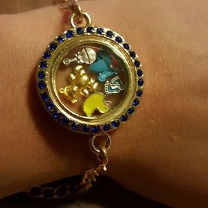 Baby boy floating charm bracelet NEW