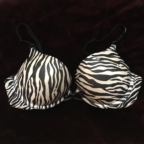 VS Zebra Push Up Bra 36B