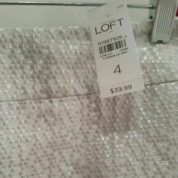 White metallic skirt - Picture 4 of 4