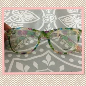 Fashion Glasses - Clear lens/Floral Pattern