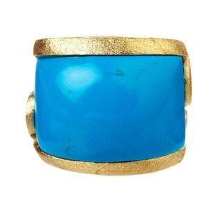NWT Rivka Friedman 18k Gold Clad Magnesite Ring