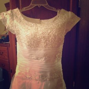 Beautiful beaded wedding dress