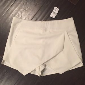 White LF Asymmetrical Skort