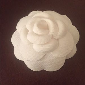 Authentic white Chanel flower (fabric)