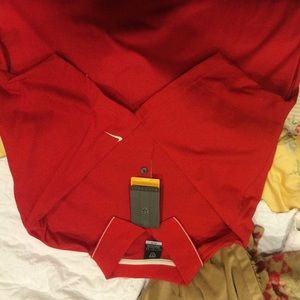 Nike dri-fit golf shirt --red