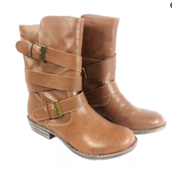 1 hour Sale 🎉🎉🎉👍🏻NWT-Brown Moto Boots