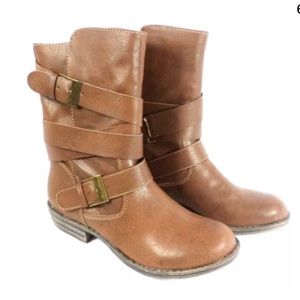 1 hour Sale 🎉🎉🎉👍🏻NWT-Brown Moto Boots