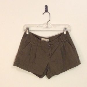 Olive Green Safari Shorts