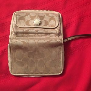 Tan Coach wallet