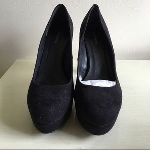 Black suede Call it Spring pumps. US 11