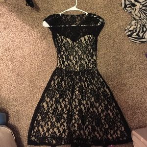 Lace black dress