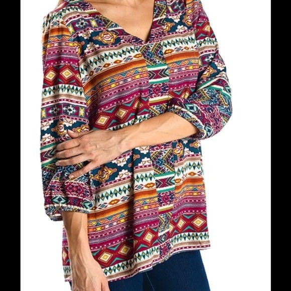 Tops - Aztec Boho tunic top 🌷