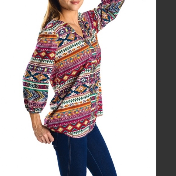 Aztec Boho tunic top π· - Picture 3 of 3