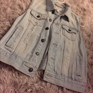 Forever 21 jean vest