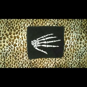Black and White Skeleton Hand/Ouija Board Patches