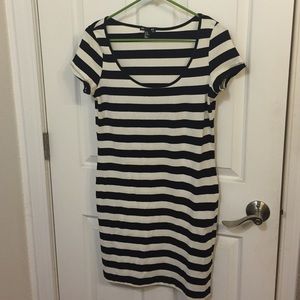A cute little stripe t-shirt dress