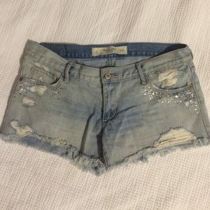 Abercrombie & Fitch Jean Shorts with Jewels