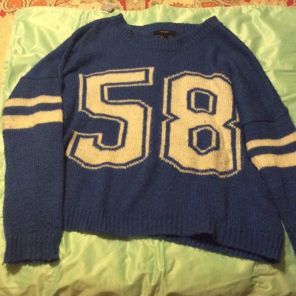 F21 Blue 58 Comfy Sweater