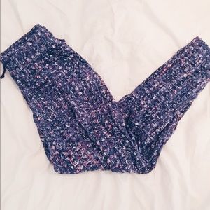 Patterned High-Waisted "Joggers"