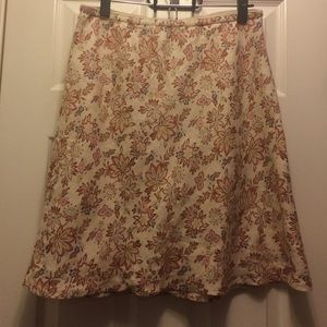J Jill Casual Linen Skirt
