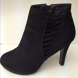 Black Lane Bryant Microfiber Booties