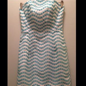 LILLY PULITZER Strapless Floral Leavens Dress